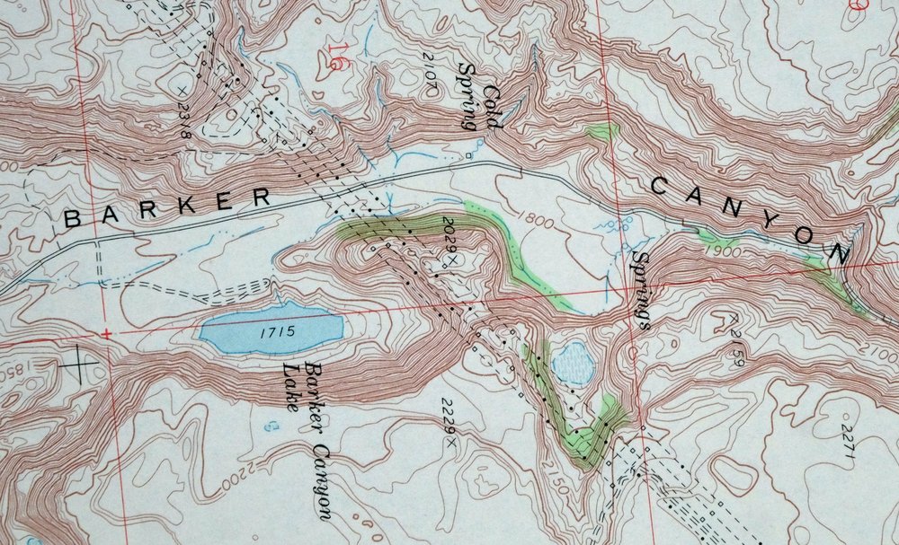 Barker Canyon Washington USGS 7.5-Min Topo Map 1971 Vintage - Image 4