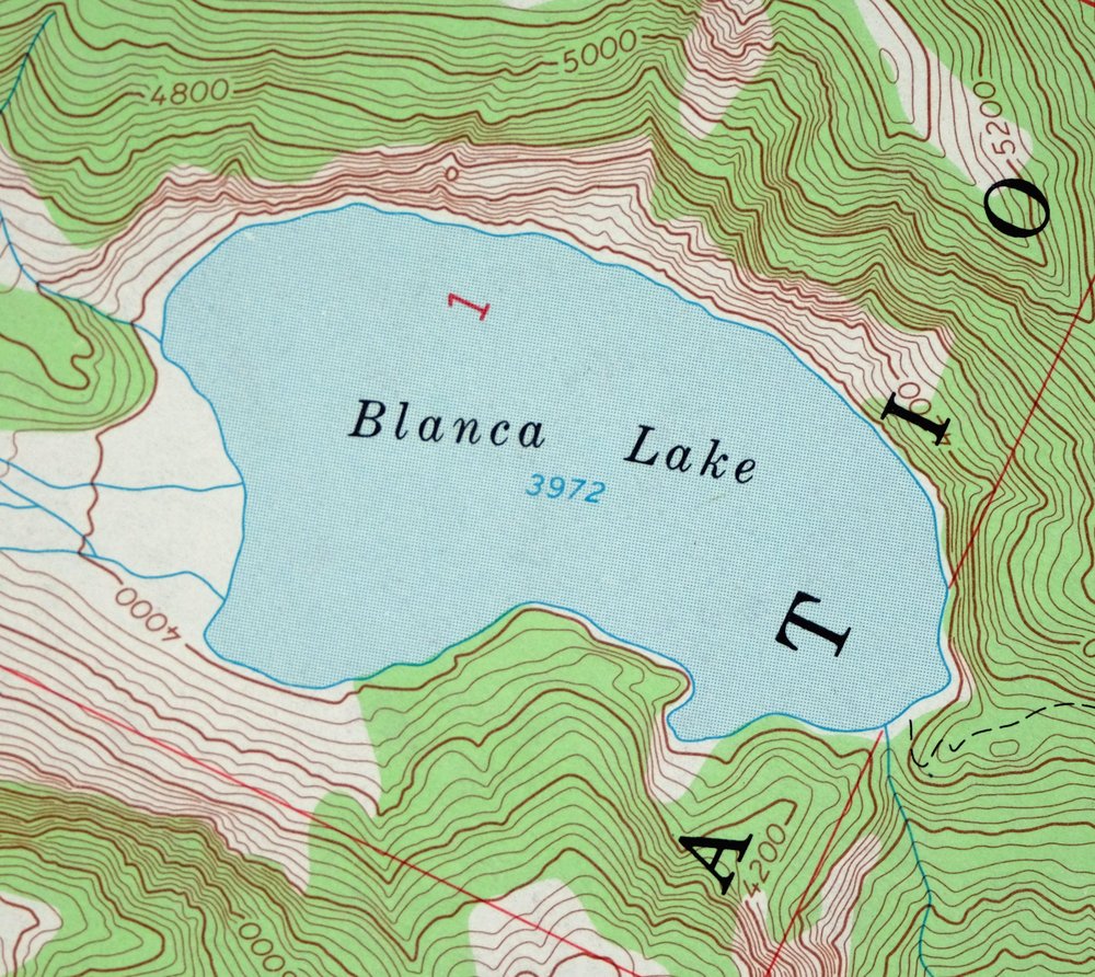 Blanca Lake Washington USGS 7.5-Min Topo Map 1982 Vintage - Image 5