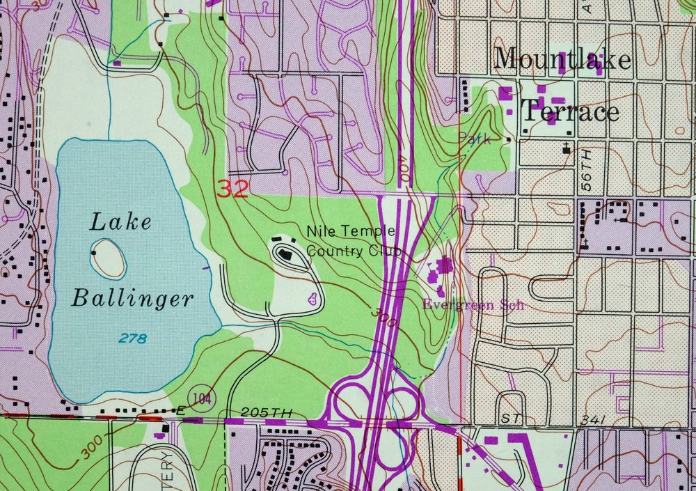 Edmonds East Washington Shoreline Brier USGS Topo Map 1976 - Image 5