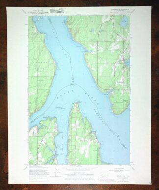 Longbranch Washington USGS 7.5-Min Topo Map 1969 Vintage