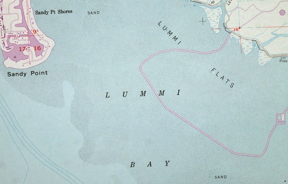 Lummi Bay Washington Ferndale Birch Bay USGS Topo Map 1974 - Image 6