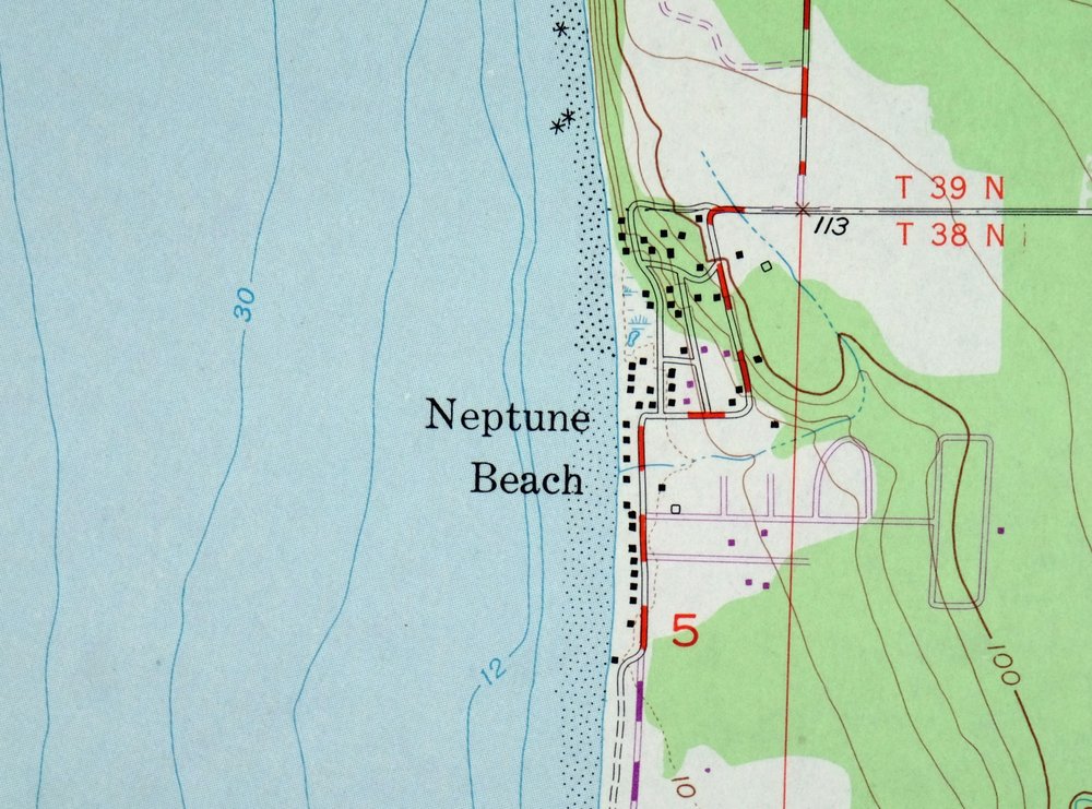 Lummi Bay Washington Ferndale Birch Bay USGS Topo Map 1974 - Image 2