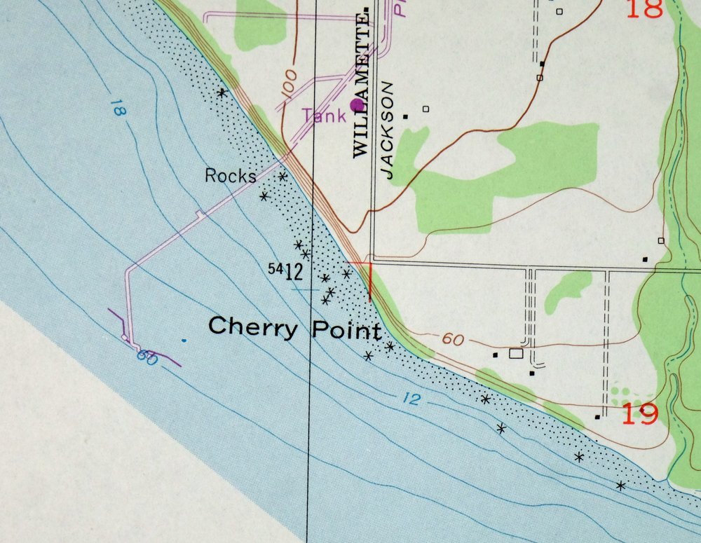 Lummi Bay Washington Ferndale Birch Bay USGS Topo Map 1974 - Image 3