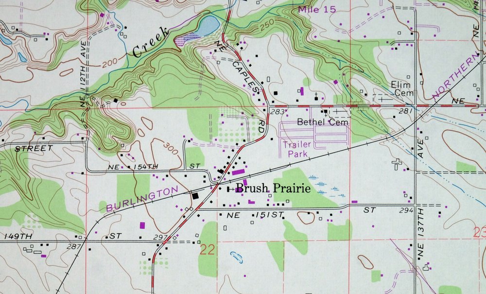 Orchards Washington Vancouver Minnehaha USGS Topo Map 1977 - Image 4