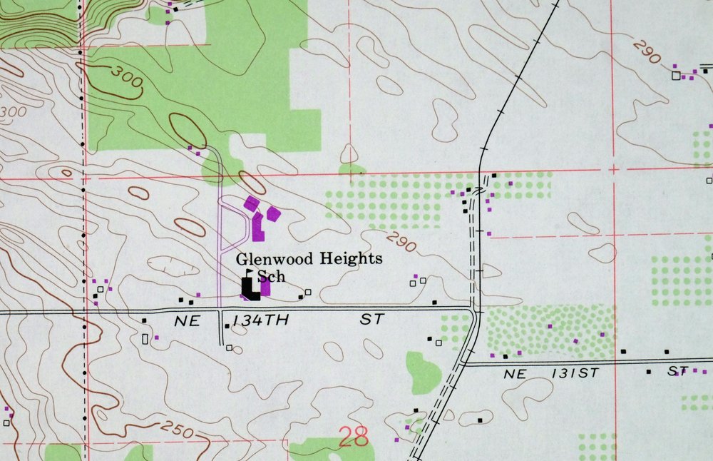 Orchards Washington Vancouver Minnehaha USGS Topo Map 1977 - Image 5