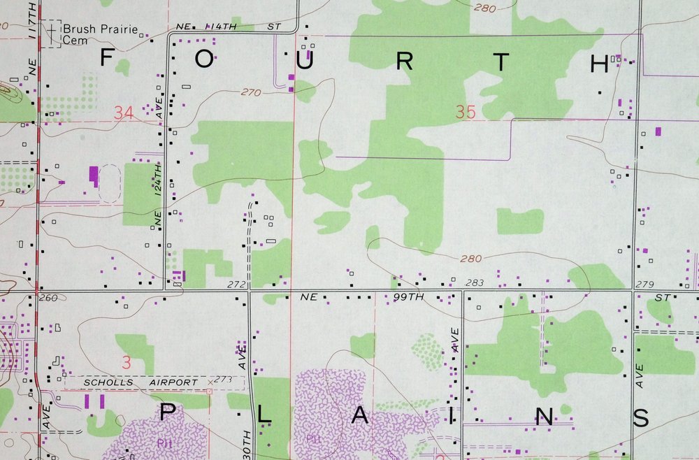 Orchards Washington Vancouver Minnehaha USGS Topo Map 1977 - Image 6