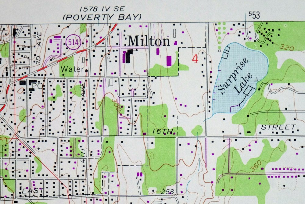 Puyallup Washington Tacoma Waller USGS Topographic Map 1976 - Image 6