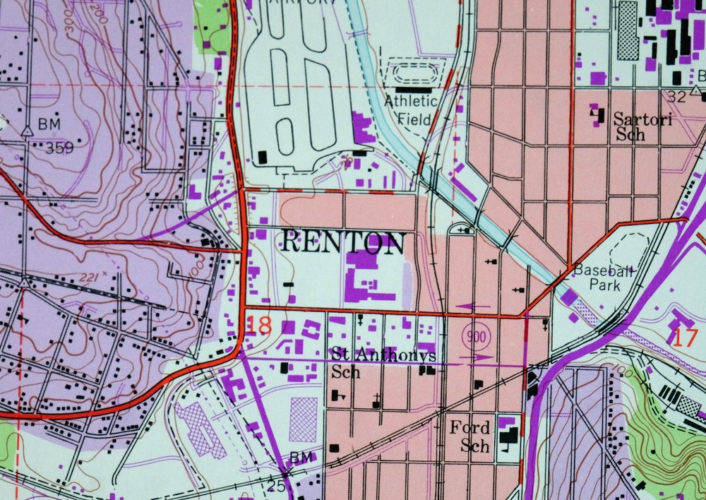 Renton Washington Seattle Kent USGS Topo Map 1976 Vintage - Image 6