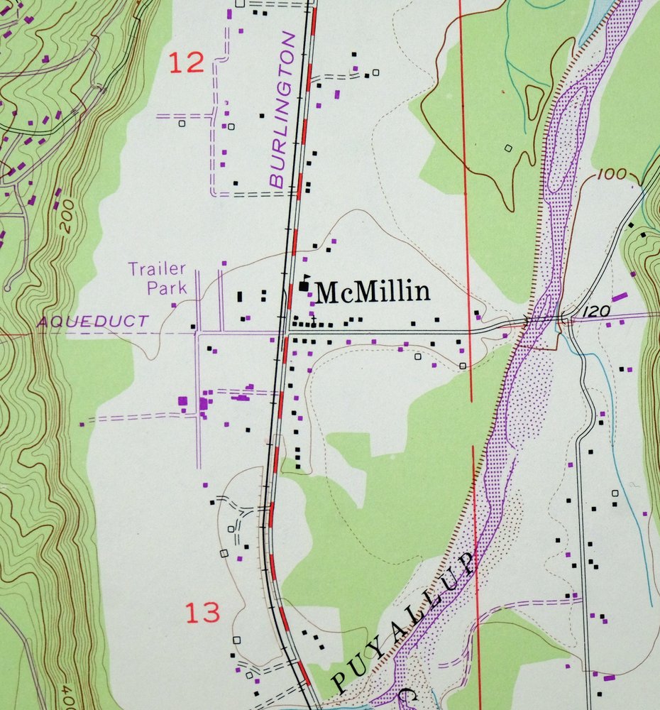 Sumner Washington South Hill Auburn USGS Topo Map 1976 - Image 3