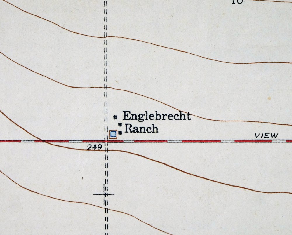Englebrecht Ranch California Cantua Creek USGS Topo Map 1947 - Image 3
