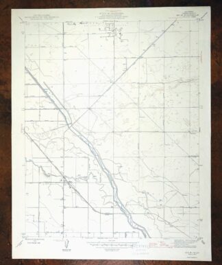 Helm California Fresno Slough Fish Slough USGS Topo Map 1947