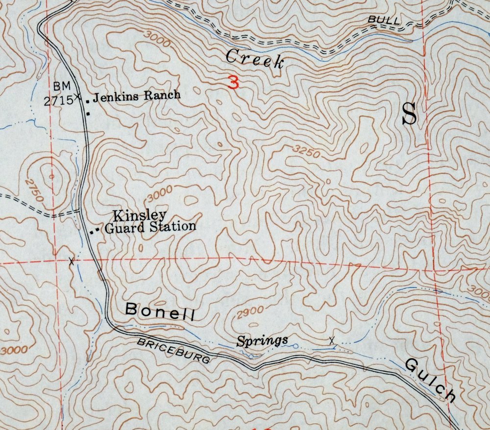 Kinsley California USGS 7.5-Min Topographic Map 1949 Vintage - Image 3