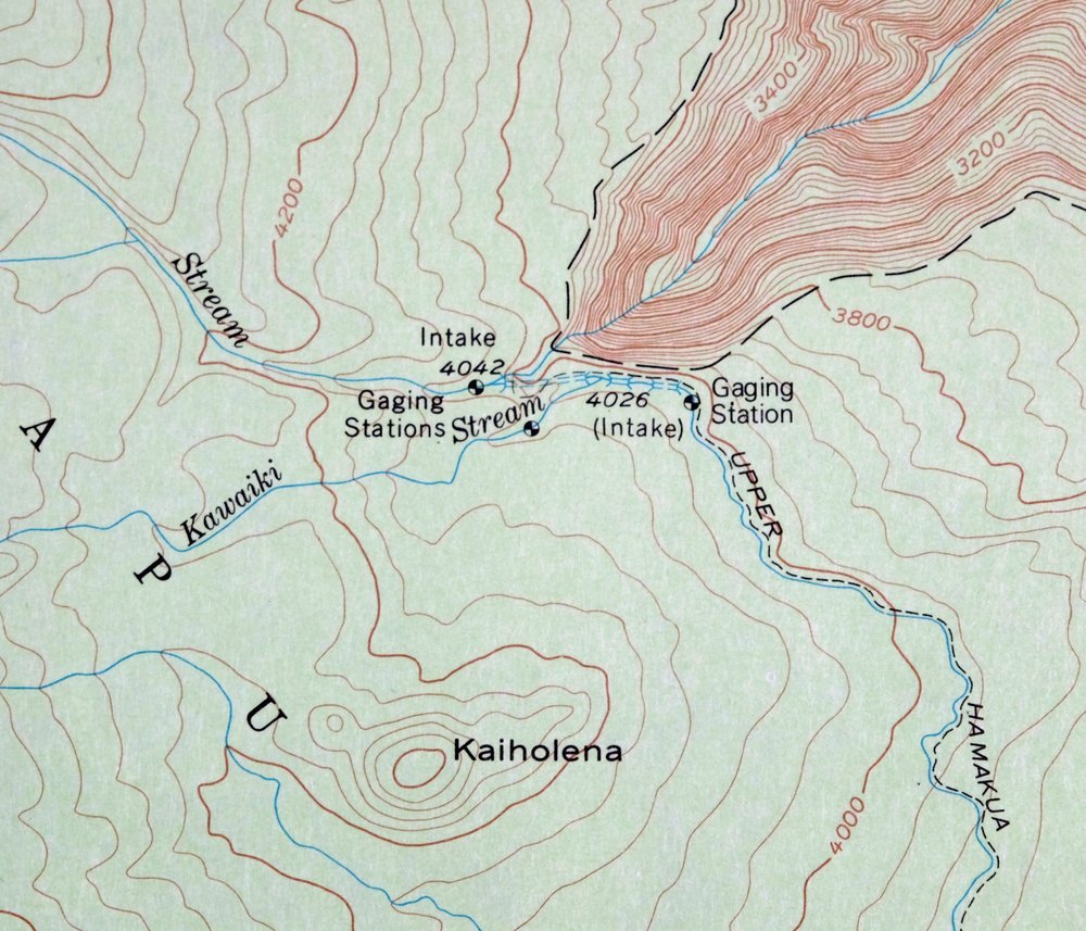Kamuela Hawaii Waimea Kohala Forest USGS Topo Map 1982 - Image 2