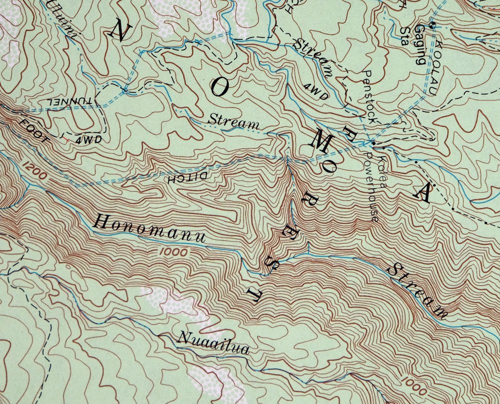 Keanae Hawaii USGS 7.5-Min Topographic Map 1983 Vintage - Image 4