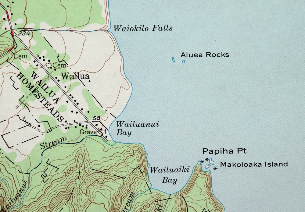 Keanae Hawaii USGS 7.5-Min Topographic Map 1983 Vintage - Image 5