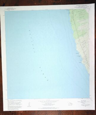Keawanui Bay Hawaii Lapakahi Park USGS Topo Map 1982 Vintage