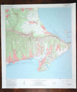 Koko Head Hawaii Oahu Waimanalo USGS Topo Map 1983 Vintage