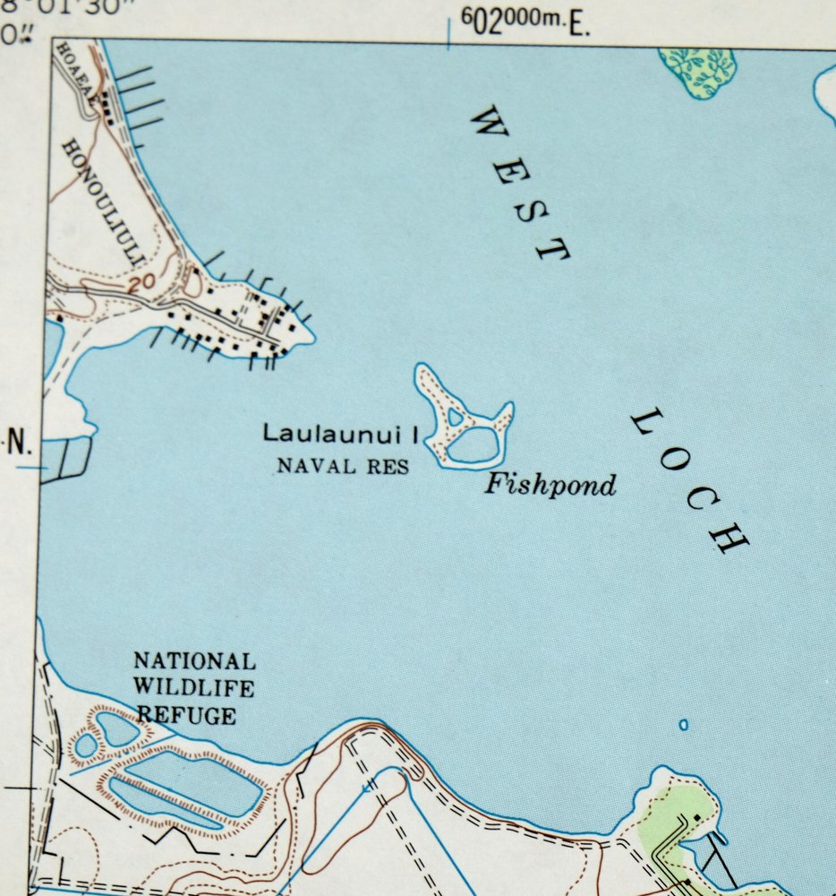 Pearl Harbor Hawaii Waipahu Halawa USGS Topographic Map 1984 - Image 6