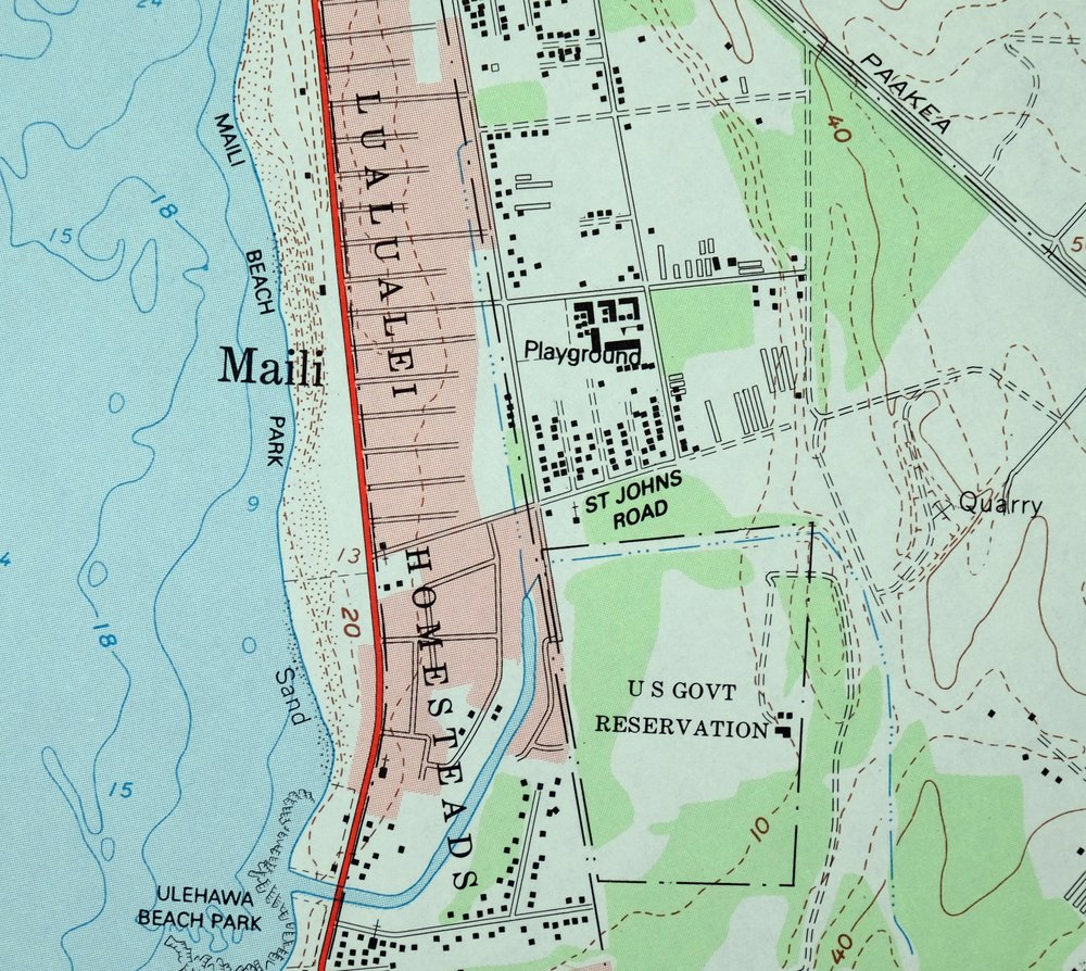 Waianae Hawaii Nanakuli Makaha USGS Topo Map 1984 Vintage - Image 6