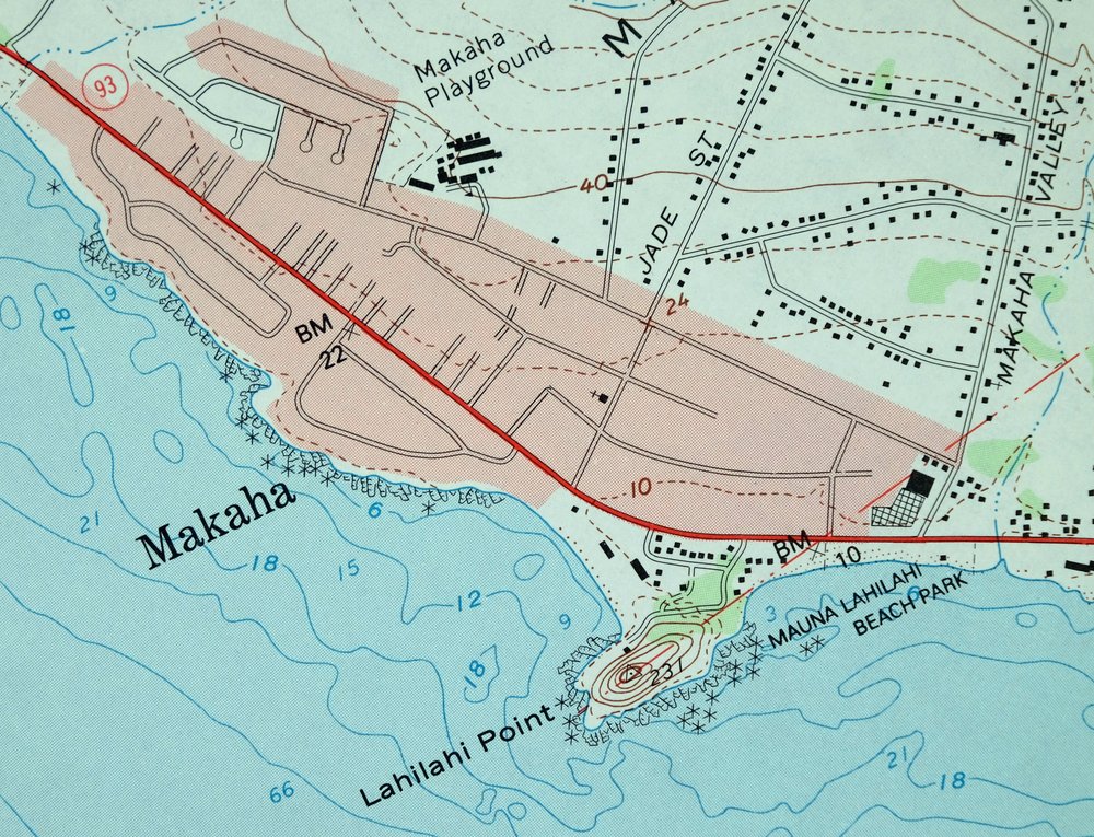 Waianae Hawaii Nanakuli Makaha USGS Topo Map 1984 Vintage - Image 3