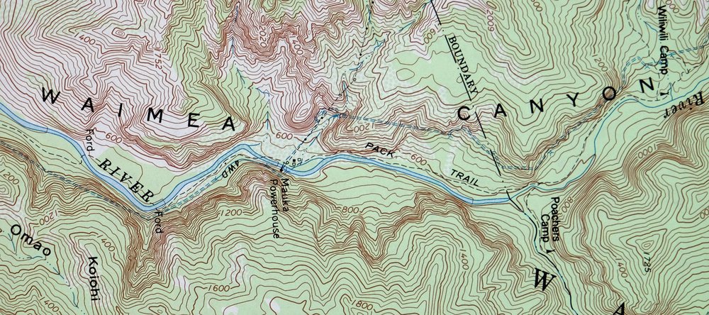 Waimea Canyon Hawaii USGS 7.5-Min Topo Map 1984 Vintage - Image 5