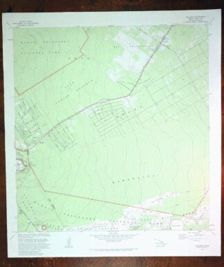 Volcano Hawaii Mountain View Fern Forest USGS Topo Map 1981