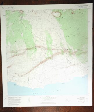Makaopuhi Crater Hawaii USGS 7.5-Min Topo Map 1983 Vintage