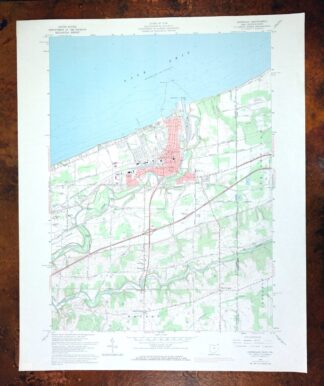 Conneaut Ohio Hatch Corners USGS Topo Map 1971 Vintage