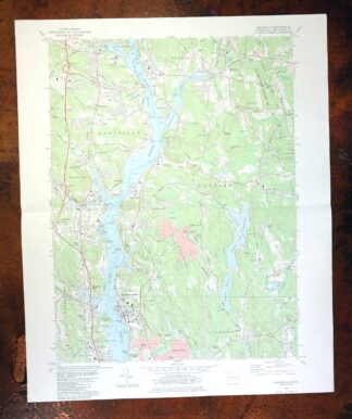 Uncasville Connecticut Ledyard Norwich USGS Topo Map 1984