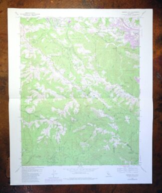 Mindego Hill California Palo Alto USGS Topo Map 1980 Vintage