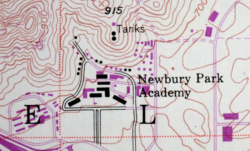 Newbury Park California Camarillo USGS Topographic Map 1972 - Image 2