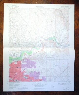 Oil Center California Bakersfield USGS Topo Map 1970 Vintage