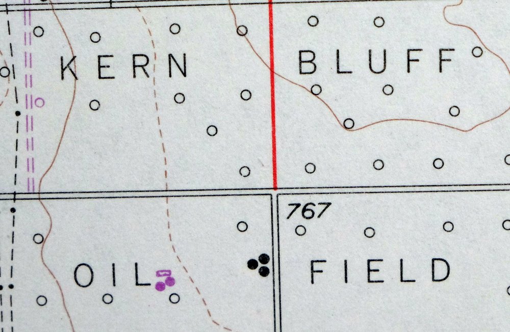 Oil Center California Bakersfield USGS Topo Map 1970 Vintage - Image 4