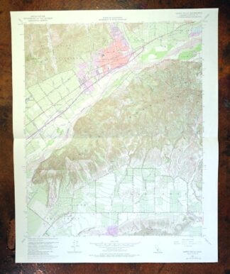 Santa Paula California Camarillo USGS Topo Map 1980 Vintage
