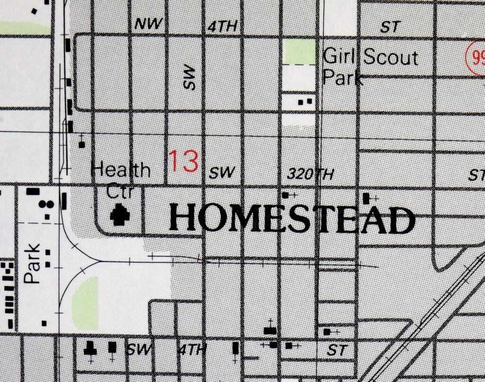 Homestead Florida Leisure City USGS Topo Map 1988 Vintage - Image 2