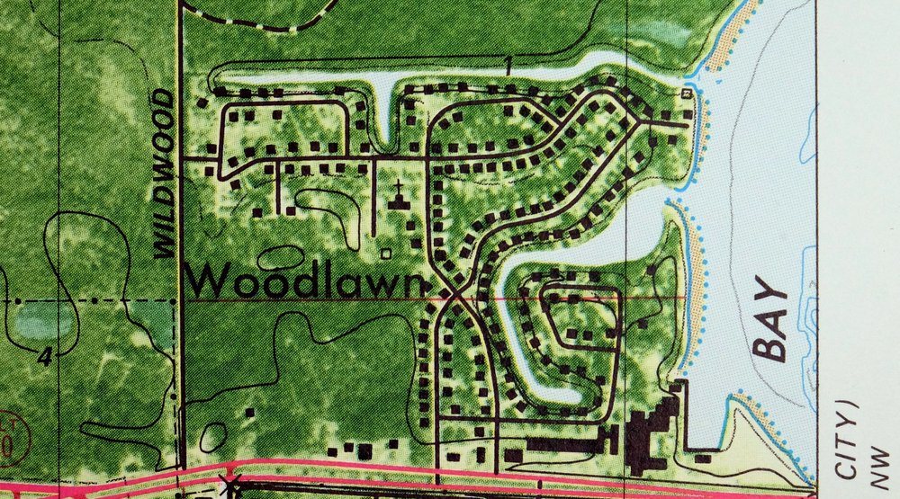 Panama City Beach Florida Woodlawn USGS Topographic Map 1984 - Image 4