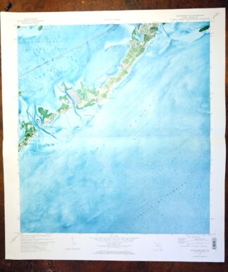 Plantation Key Florida Islamorada USGS Topo Map 1973 Vintage