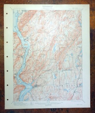 West Point New York Newburgh Peekskill USGS Topo Map 1912