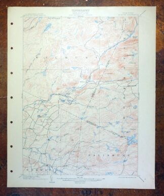 Wilmurt New York USGS 15-Min Topographic Map 1912 Antique