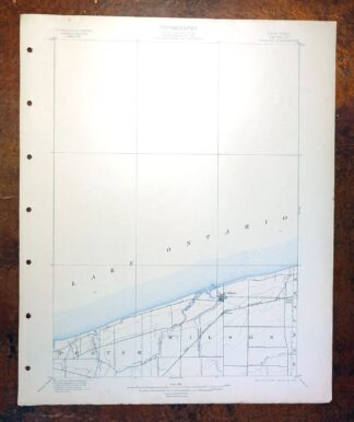 Wilson New York Lake Ontario Ransomville USGS Topo Map 1906