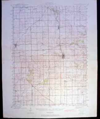 Forreston Illinois Freeport Shannon USGS Topo Map 1972