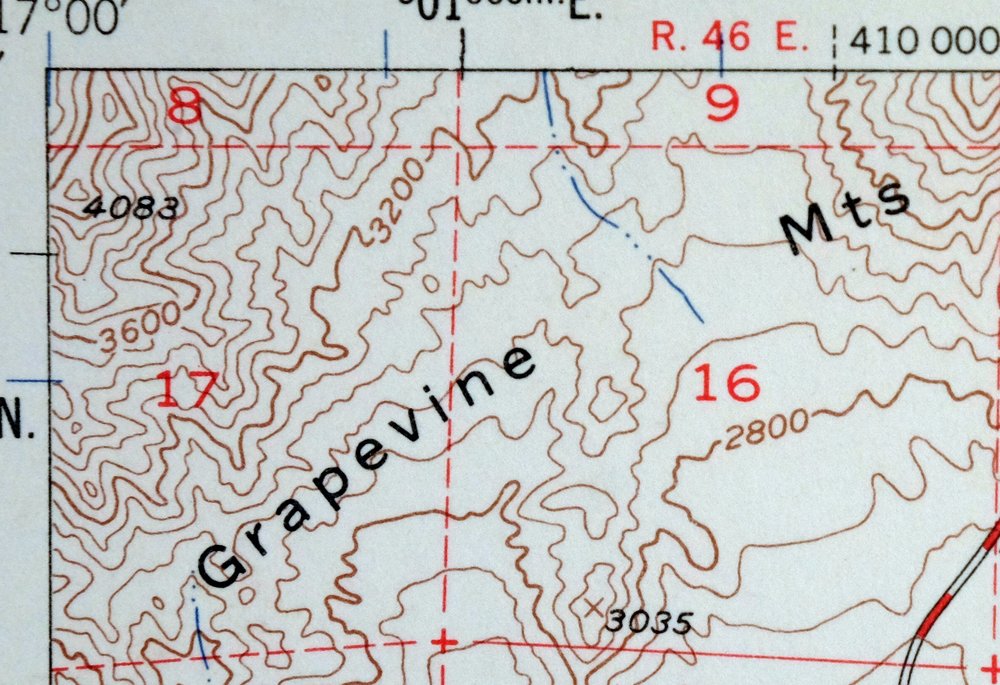 Chloride Cliff California Furnace Creek USGS Topo Map 1967 - Image 4