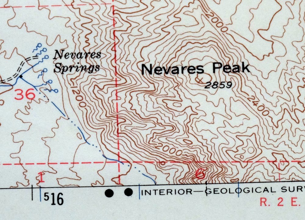 Chloride Cliff California Furnace Creek USGS Topo Map 1967 - Image 2