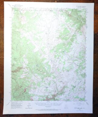Brazos Peak New Mexico USGS 15-Min Topo Map 1971 Vintage