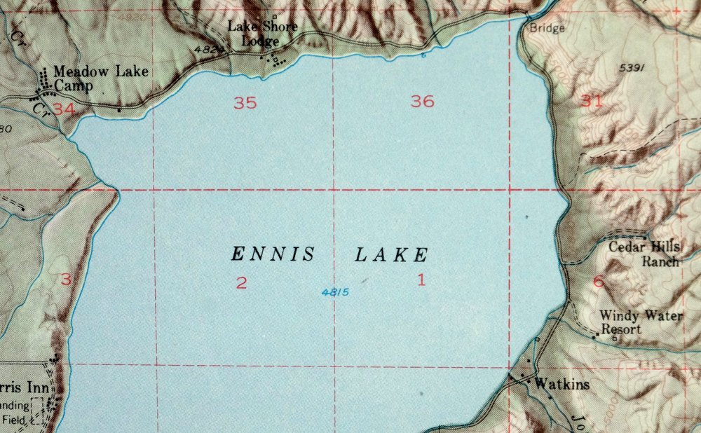 Ennis Montana McAllister Jeffers USGS Topo Map 1969 Vintage - Image 4
