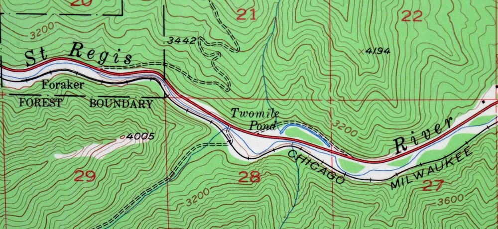 Saint Regis Montana St. Regis USGS Topo Map 1968 Vintage - Image 3