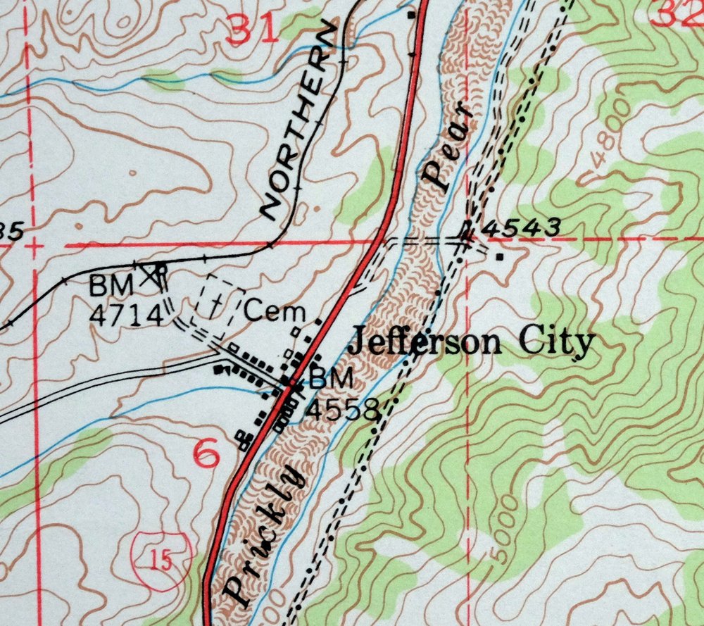 Jefferson City Montana Clancy Basin USGS Topo Map 1967 - Image 5