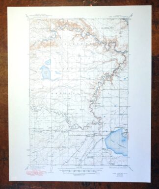 Lake Frances Montana Valier USGS 15-Min Topographic Map 1949