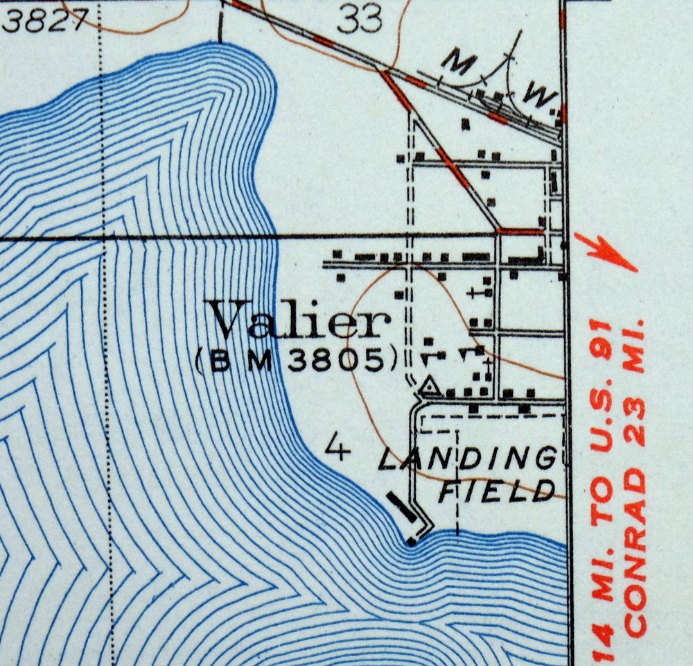 Lake Frances Montana Valier USGS 15-Min Topographic Map 1949 - Image 2
