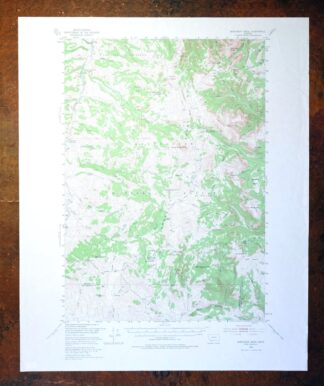 Monument Ridge Montana USGS 15-Min Topo Map 1975 Vintage